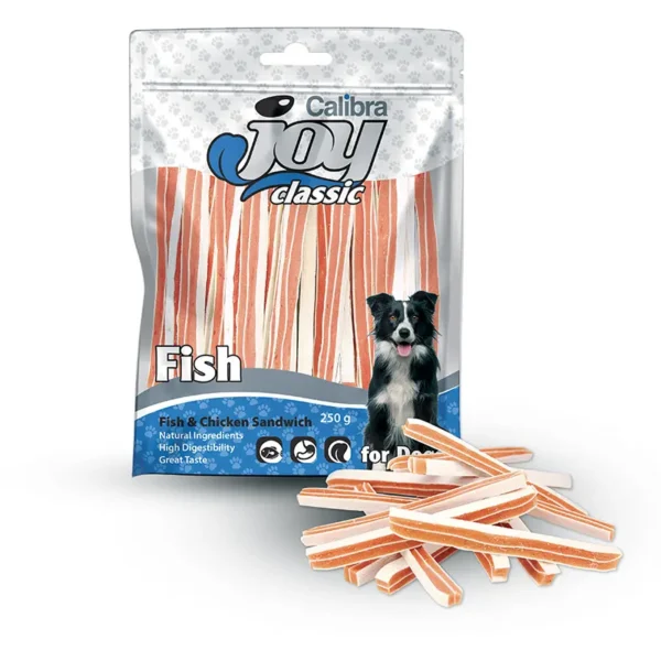 Calibra joy dog classic pescado pollo sandwich 250gr