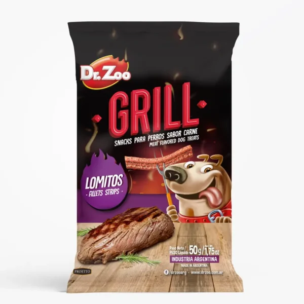 Compra dr zoo perro grill lomito 12x50gr: snack delicioso para mascotas