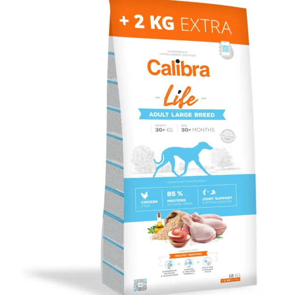 Pienso calibra dog life adulto razas grandes pollo 14kg - nutrición óptima para perros