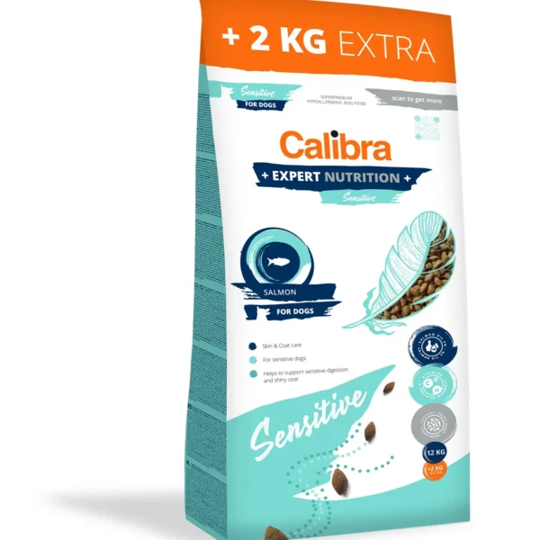 Pienso para perros calibra expert nutrition sensitive salmón 14kg - salud y nutrición óptima