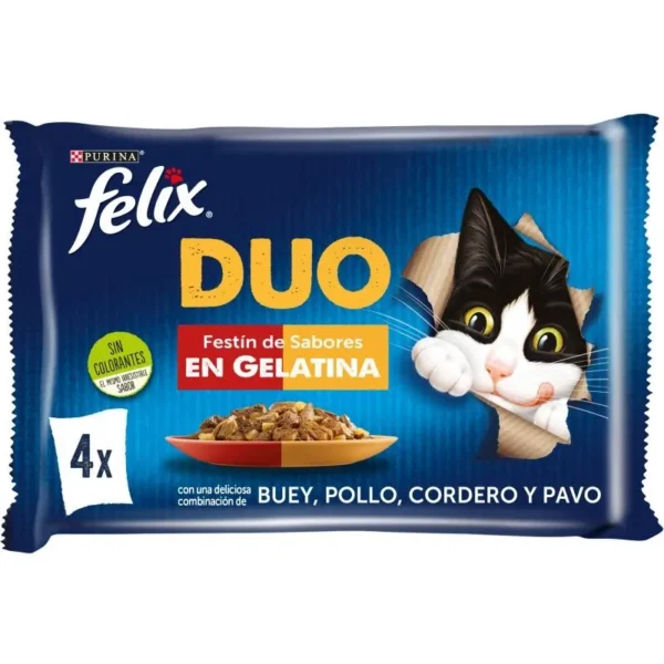 Compra felix feline fantastic duo carne 48x85g: delicias para gatos