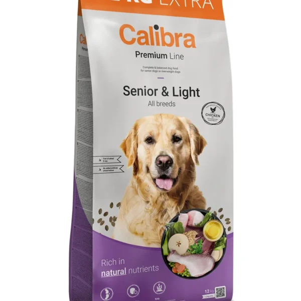 Pienso calibra dog premium senior light pollo 12+ años 2kg - nutrición óptima para perros mayores