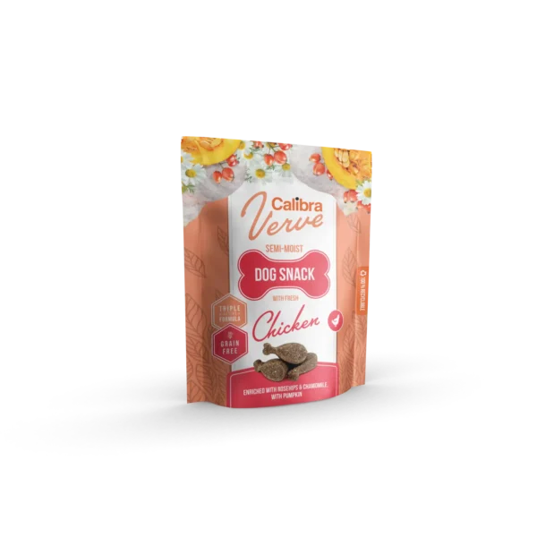 Calibra dog verve snack semihumedo pollo fresco 150g
