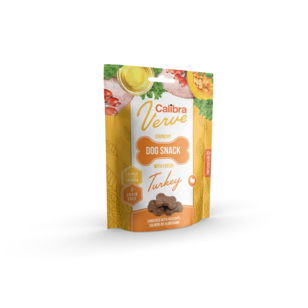 Calibra dog verve crunchy snack pavo fresco 150g