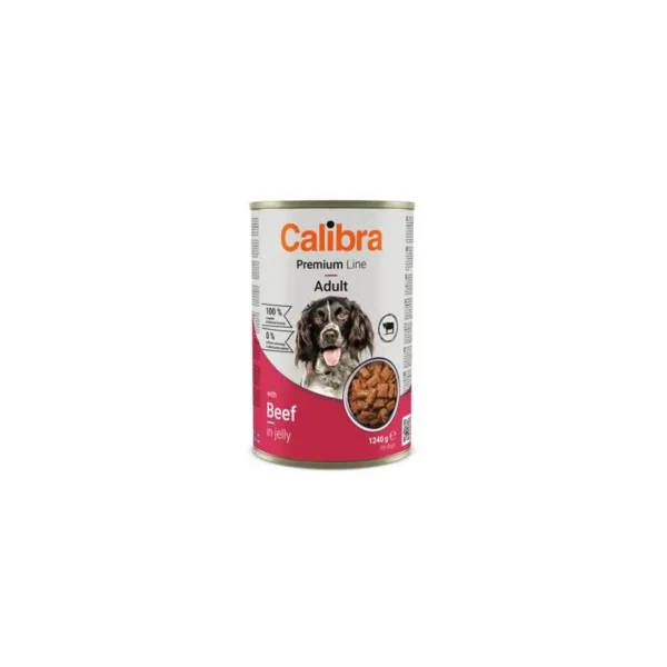 Calibra dog premium: comida para perros con vacuno en gelatina 12x1240g