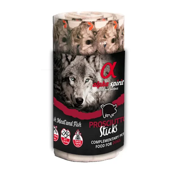 Alpha spirit canine snack jamon caja 16x35 gramos