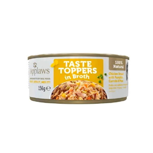 Applaws dog topper: pollo y verduras en caldo 12x156g - nutrición premium para perros