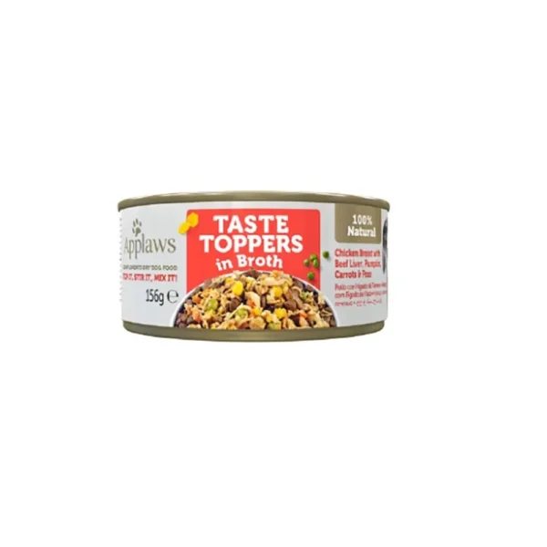 Applaws dog topper de pollo con hígado y verduras en caldo - pack 12x156g