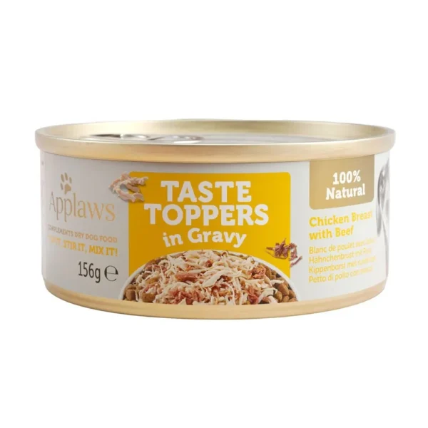 Applaws dog lata topper: pollo y ternera en salsa 12x156gr - nutrición premium para perros