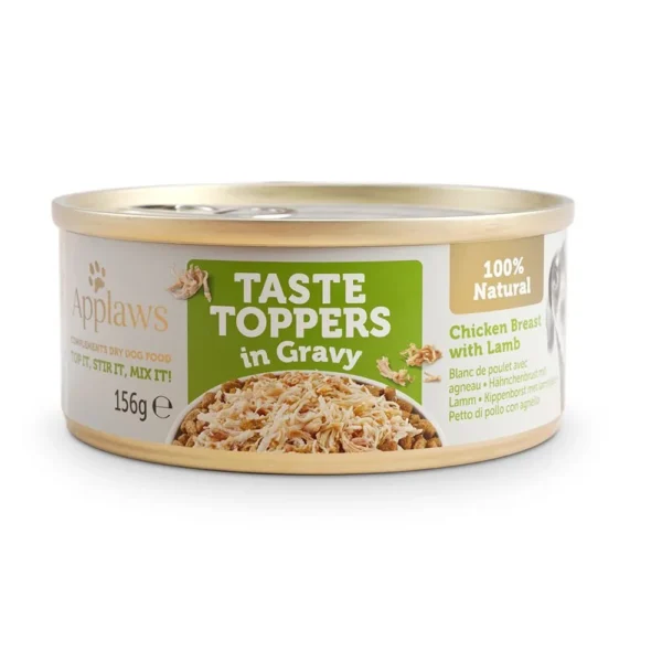 Applaws dog lata topper: pollo y cordero en salsa 12x156gr - nutrición premium para perros