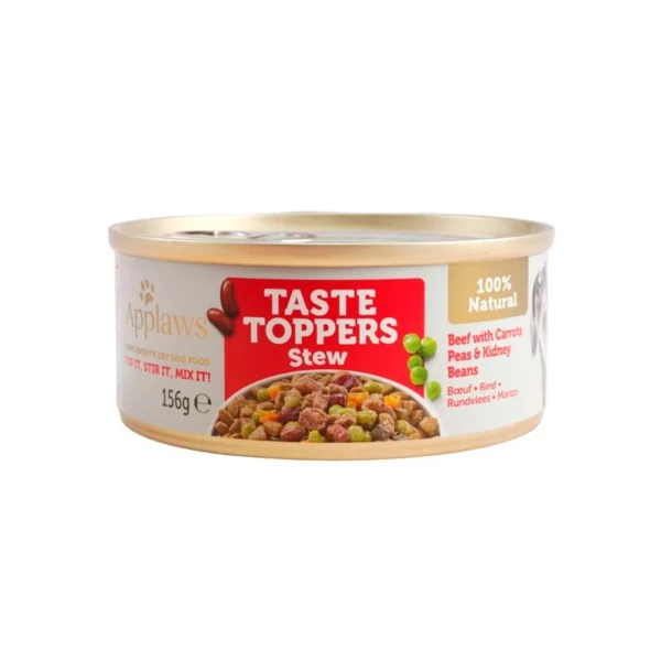 Applaws dog lata topper: estofado de ternera y verduras 12x156g - nutrición premium para perros