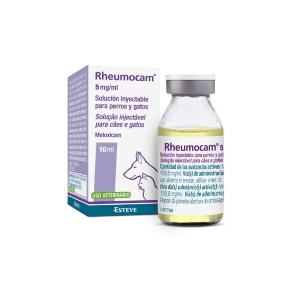 Rheumocam 5mg/ml 10 Ml Antiinflamatorio inyectable para perros y gatos