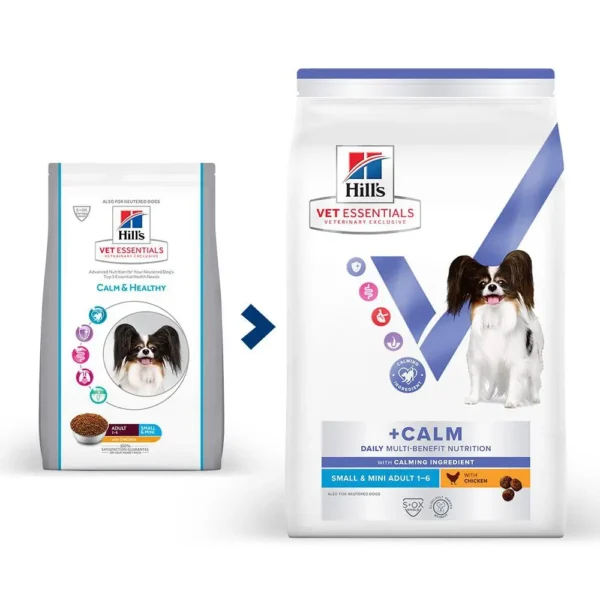 Alimento calmante para perros pequeños: hill’s vetess canine adulto pollo 2kg