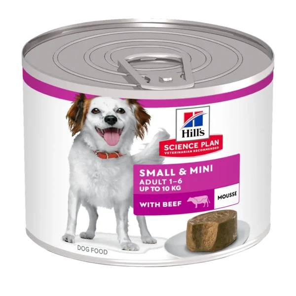Mousse de ternera para perros pequeños hill's hsp canine adult 12x200g