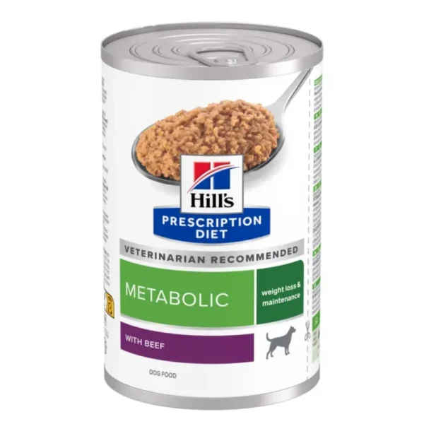 Comida para perros hill’s hpd canine metabolic buey 12x370g - control de peso efectivo