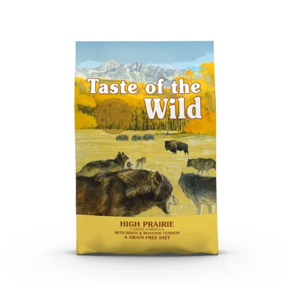 Alimento para perros adultos taste canine high prairie bisonte 5.6kg - nutrición premium