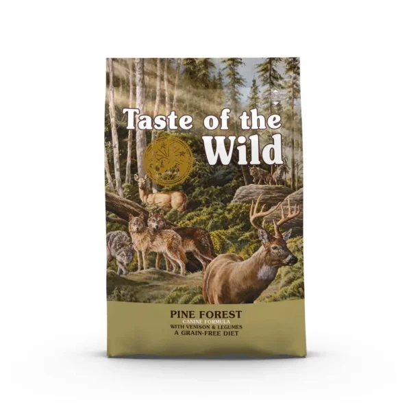 Alimento para perros adultos taste canine pine forest venado 12,2kg - nutrición premium y sabor natural