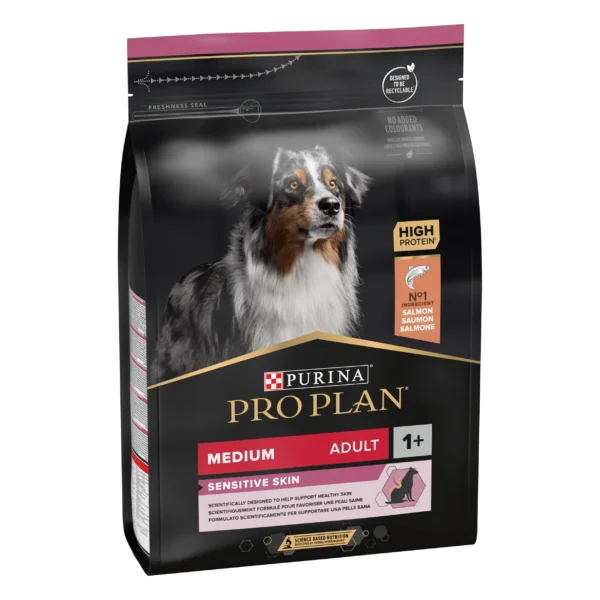Pro plan canine adulto derma medium 3kg: nutrición óptima para piel saludable