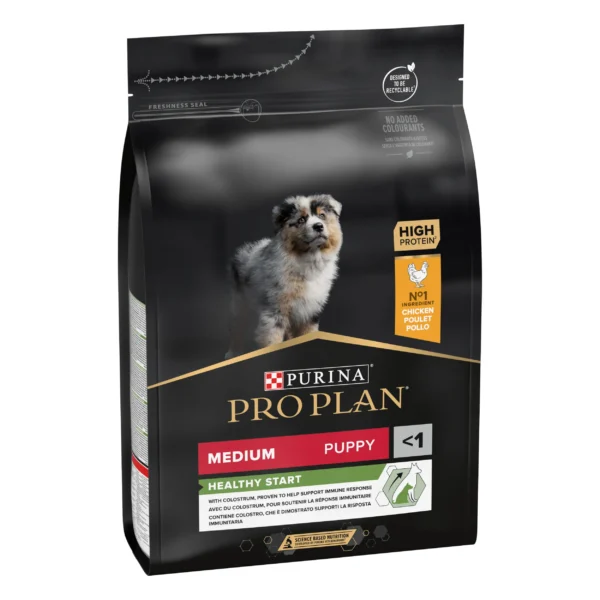 Pro plan canine puppy medium start 3kg: nutrición óptima para cachorros medianos