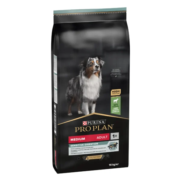 Pro plan canine adulto digestión saludable cordero 14kg - nutrición óptima para perros medianos