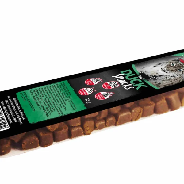 Deliciosos snacks para gatos alpha spirit feline pato 16x35g - nutrición y sabor