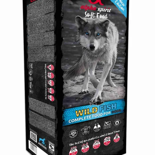 Pienso semihúmedo alpha spirit para perros adultos de pescado 9kg - nutrición óptima