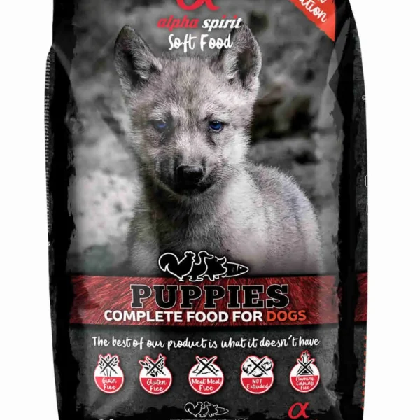 Pienso semihúmedo alpha spirit para cachorros 3kg - nutrición óptima