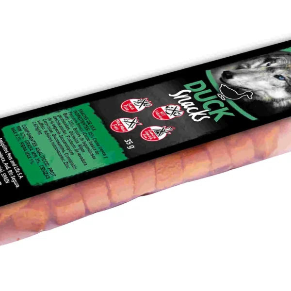 Alpha spirit canine snack pato caja 16x35 gramos