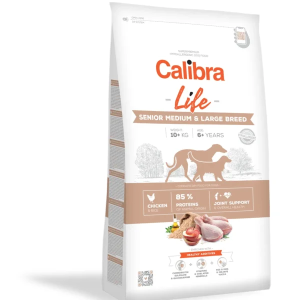 Alimento para perros senior medianos calibra dog life: nutrición óptima para tu mascota mayor