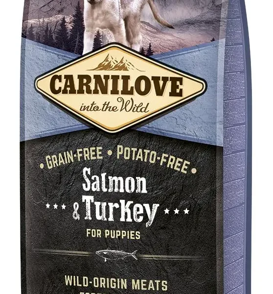 Pienso para cachorros carnilove salmón y pavo 12kg - nutrición óptima