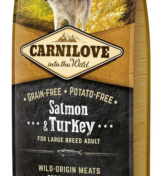 Pienso carnilove adulto grande salmón y pavo 12kg para perros