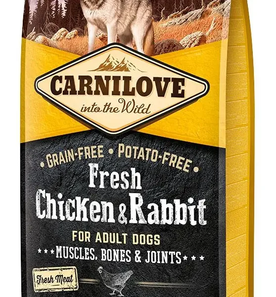 Pienso carnilove canine adulto pollo y conejo para articulaciones 12kg