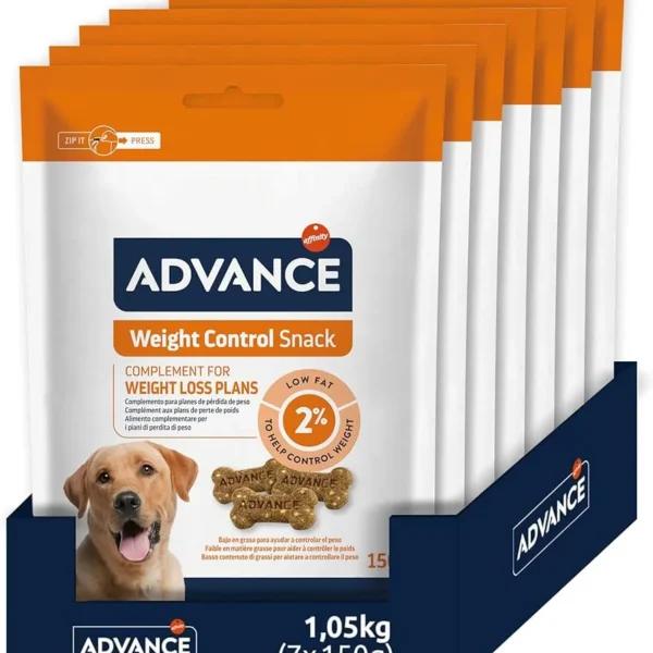 Snack advance para perros adultos: control de apetito 7x150 gramos