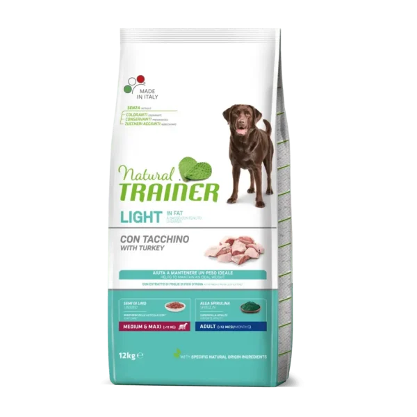 Pienso natural trainer para perros adultos de raza mediana y grande 12kg