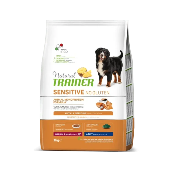 Pienso natural sin gluten para perros adultos - salmón 2kg