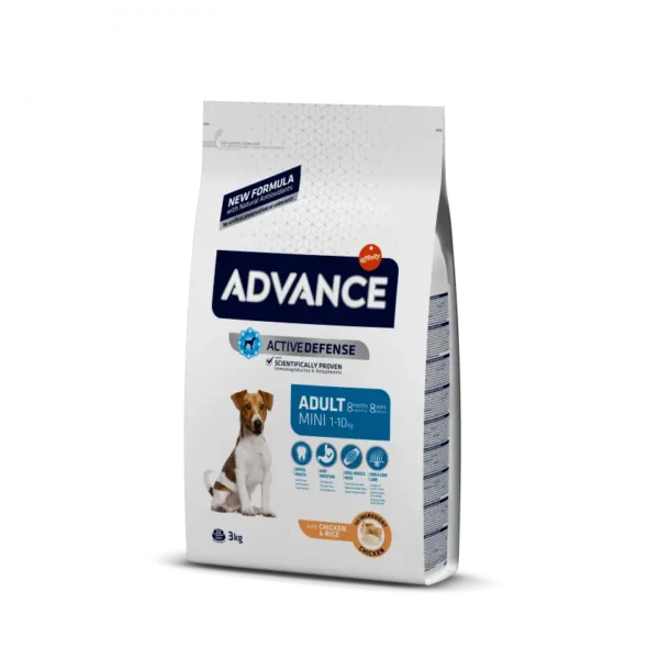 Advance Canine Adult Mini Chicken and Rice 3 кг - Оптимално хранене за малки кучета