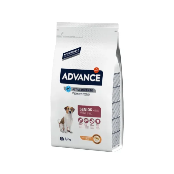 Advance Canine Senior Mini Chicken and Rice 1.5 кг - Оптимално хранене за по-възрастни кучета