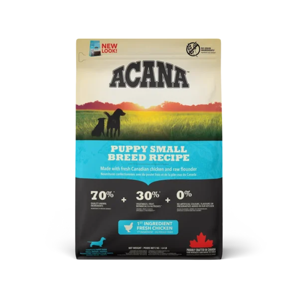 Pienso acana canine puppy heritage razas pequeñas 6kg: nutrición premium para cachorros