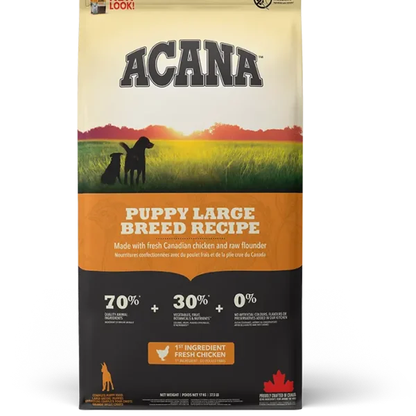 Pienso acana puppy heritage razas grandes 17kg - nutrición óptima para cachorros