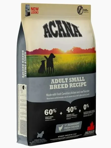 Pienso acana canine adult heritage para razas pequeñas 6kg - nutrición premium