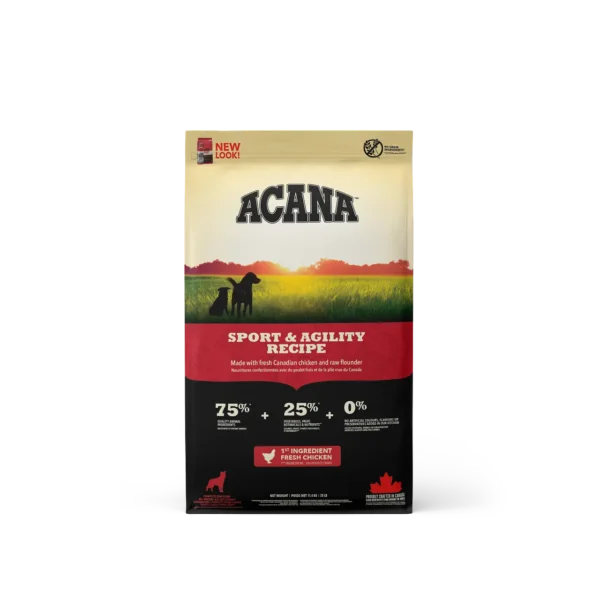 Pienso acana canine adult heritage sport agility 11,4kg: nutrición óptima para perros activos