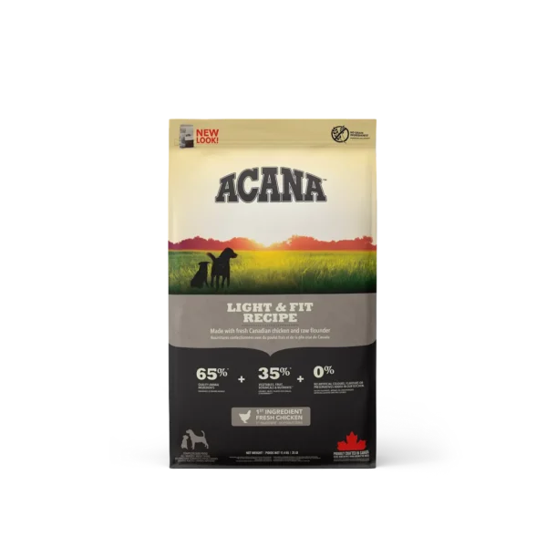 Pienso acana canine adult light 11,4kg: nutrición equilibrada para perros adultos