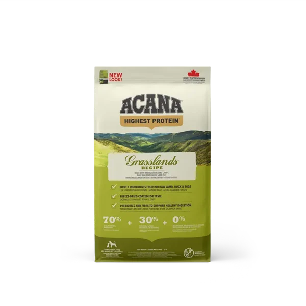 Pienso acana canine adulto grasslands prairie 11,4kg - nutrición premium para perros