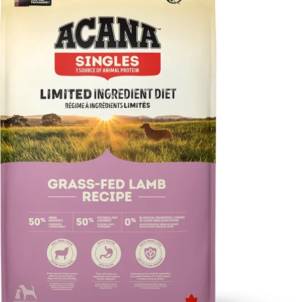 Pienso acana canine adulto singles grass fed 11,4kg: nutrición premium para perros
