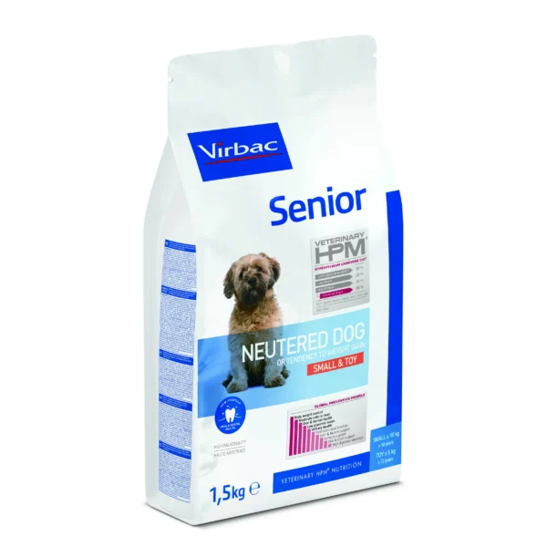 Alimento virbac hpm para perros senior esterilizados de raza pequeña - nutrición óptima