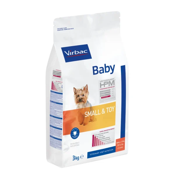 Virbac hpm baby dog small: nutrición óptima para cachorros de razas pequeñas