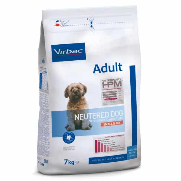 Alimento virbac hpm para perros adultos esterilizados de raza pequeña