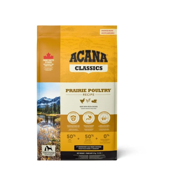 Compra acana canine prairie poultry 9,7kg: nutrición premium para perros