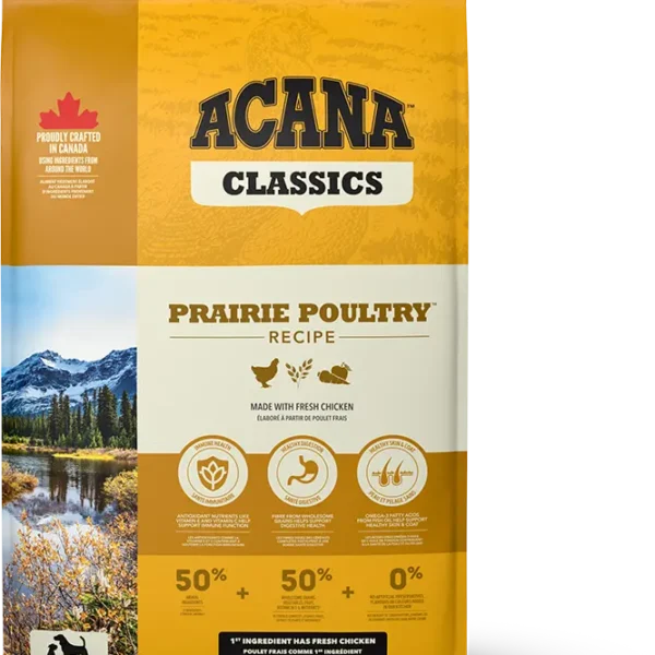 Compra acana canine prairie poultry 14,5kg: alimento premium para perros