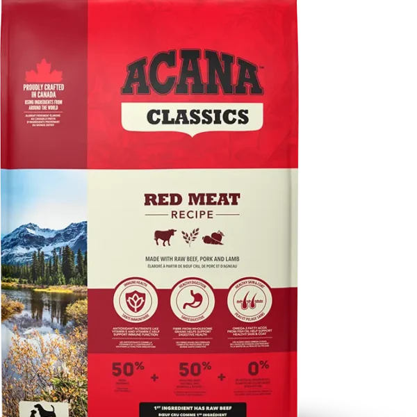 Pienso acana canine red meat 9,7 kg: nutrición premium para perros
